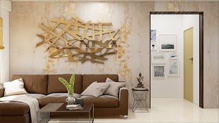 Top Trending Accent Wall ideas for living room l Modern accent wall ideas 2024 [upl. by Darmit737]