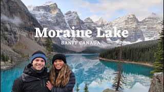 Moraine Lake A Photographers Dream Banff Canada Road Trip [upl. by Mirisola]