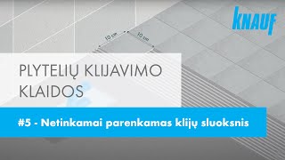 Plytelių klijavimo klaidos  5  Netinkamai parenkamas klijų sluoksnis [upl. by Atnoled124]