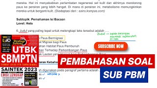 PEMBAHASAN DAN TRIK SOAL SUBTES PBM UTBK 2024 snbt2023 utbk2023 [upl. by Theodor]