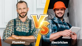 Plumber vs Electrician in 2021  4 Factors to Consider [upl. by Kries]