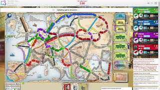 Ticket To Ride Europe Hilarious Ending Score [upl. by Azaleah]