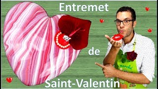 recette DESSERT DE SAINT VALENTIN  Valentins day entremet EN subs [upl. by Gorlin908]