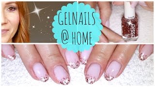 GELNÄGEL SELBER MACHEN TUTORIAL💜 DIY NATÜRLICHE NAGELVERSTÄRKUNG mit GEL [upl. by Sol]