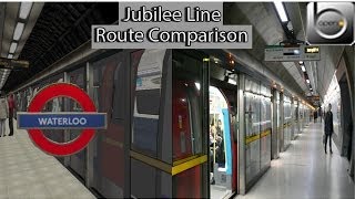 Openbve Jubilee Line Waterloo To Southwark Comparison [upl. by Anabelle621]