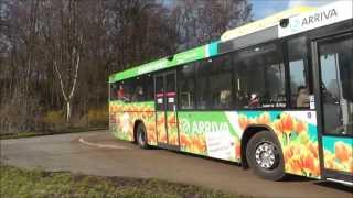 Arriva bussen bij de Keukenhof  HD [upl. by Ainavi]