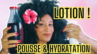 POUSSE DES CHEVEUX AFRO amp HYDRATION EN LOTION [upl. by Ativet]