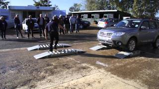 Live demonstration of Subaru Forester and Outbacks 4x4 symmetrical all wheel drive system [upl. by Nodnarb150]