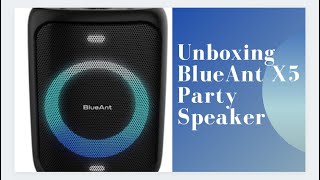 Unboxing BlueAnt X5 party speaker [upl. by Adikram142]