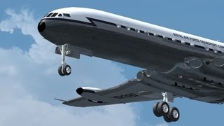 Just Flight  Comet Jetliner  Model Details  FSX Gameplay HD [upl. by Euqinemod]