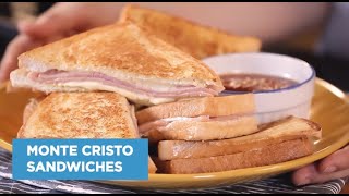 Montecristo Sandwiches  Home Foodie Cooking Show Madalicious [upl. by Ailedamla379]