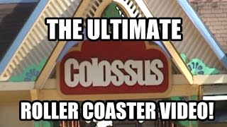 Ultimate Colossus Roller Coaster POV Video Six Flags Magic Mountain [upl. by Barn]