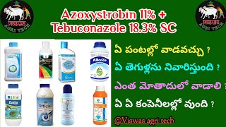 Azoxystrobin 11  Tebuconazole 183 fungicide  తెగుళ్ల మందు  Custodia Spectrum Offcial  Kyoto [upl. by Querida]