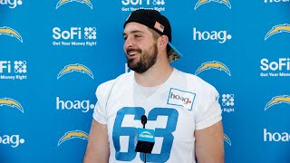 Corey Linsley On Ekeler Deal amp OC Moore  LA Chargers [upl. by Collie]