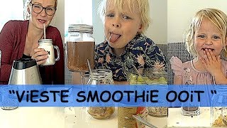 ViEZE SMOOTHiE CHALLENGE  met zusje 🍹😱  Luan Bellinga 71 [upl. by Llerrac]