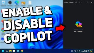 How to Enable amp Disable Copilot in Windows 11 and 10 Tutorial [upl. by Schilit]