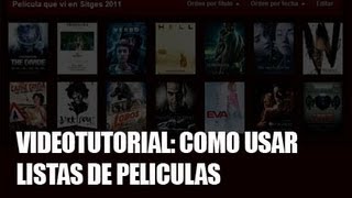 abandomovieznet Videotutorial de Listas de películas [upl. by Trutko863]