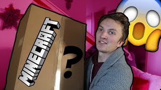 THE MINECRAFT MYSTERY BOX Microsoft Sent Me This [upl. by Auqinimod]