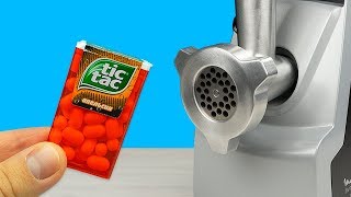 EXPERIMENT MEAT GRINDER VS TIC TAC [upl. by Vaughan303]