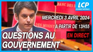 Questions au Premier ministre à lAssemblée nationale  03042024 [upl. by Eenor]