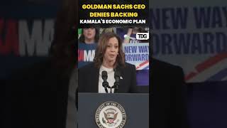 watch  Goldman Sachs CEO Refutes Kamala Harris’s Claim of Economic Plan Endorsement shorts [upl. by Nnaylloh]