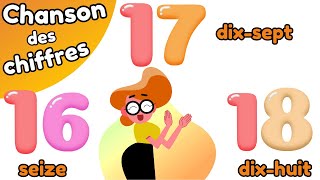 French numbers song 1 to 20Les chiffres maternelle  Chanson pour enfant apprendre à compter [upl. by Enelad]