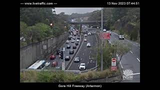 Gore Hill Freeway Artarmon Sydney  2023Nov13  Australia [upl. by Liggett]