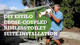 DIY Estilo CloseCoupled Rimless Toilet Suite Installation [upl. by Fabria971]