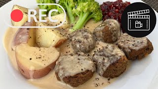 Swedish NoMeat Balls GLUTEN FREE AND VEGAN [upl. by Iknarf]