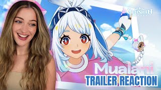 Character Trailer  quotMualani The Ultimate Sightseeing Experiencequot REACTION  Genshin Impact [upl. by Minni]