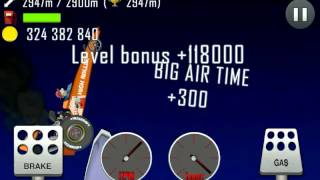 Hill Climb Racing \ Moon \ 4606 meters on Dragster [upl. by Nitsugua413]