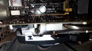 Pc on and Gpu fan not spinning no display [upl. by Natye]