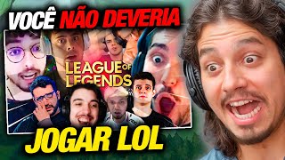 É POR ISSO QUE VOCÊ NÃO DEVERIA JOGAR LOL  VEZES QUE A RIOT SURPREENDEU OS STREAMERS [upl. by Ahsimat620]