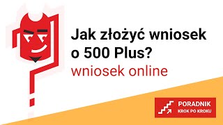 Jak złożyć wniosek o świadczenie rodzinne 500 online Poradnik krok po kroku [upl. by Laveen]