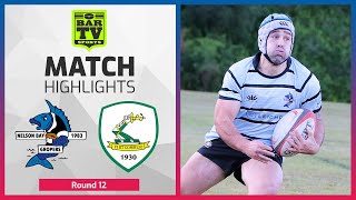 Nelson Bay Gropers v Merewether Carlton  Round 12 Highlights  Hunter Rugby Union 2022 [upl. by Neirual]