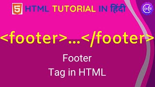 footer tag in html part22 Html Tutorial in Hindi [upl. by Dorry]