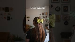 Velvet Hair Bow 🎀 hairbowmaking [upl. by Tella]