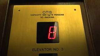 Otis High Speed Traction Elevators at the Fairmont Banff Springs Hotel Banff Alberta [upl. by Nimajaneb]