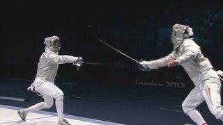 Aron Szilagyi Szilagyi Wins Fencing Sabre Gold  London 2012 Olympics [upl. by Lief]