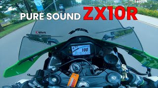 PURE SOUND ZX10R WITH AUSTIN RACING EXHAUST  Sentul Nirwana [upl. by Rainie]