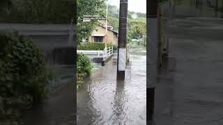 34 Inches of Rain Causes Severe Flooding in Japan Typhoon Shanshan [upl. by Conlee]