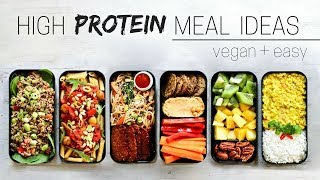 HIGH PROTEIN VEGAN MEAL IDEAS » bento box [upl. by Hadnama]