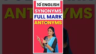 10th English Synonyms Antonyms for Quarterly Exam 2024 quarterlyexam englishgrammar 2024 [upl. by Ahsi]