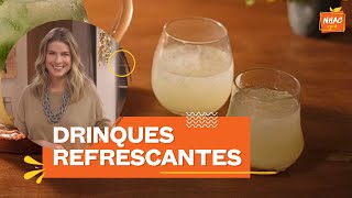 DRINQUES veja como fazer mojito negroni sbagliato e hibisco com ervacidreira  Cozinha Prática [upl. by Oremodlab]