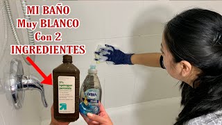 ✅ solo con 2 INGREDIENTES MI BAÑO MUY BLANCO como LIMPIAR Y BLANQUEAR EL BAÑO FACIL Y RAPIDO [upl. by Yenduhc]