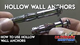 How to use hollow wall anchors [upl. by Vandyke]