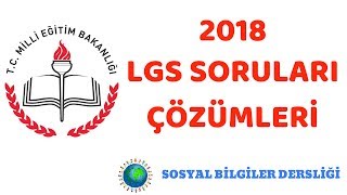 LGS 2018 SORULARI ÇÖZÜMLERİ [upl. by Ennayhs]