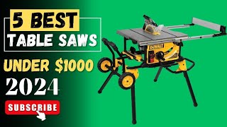 The 5 Best Table Saws Of 2024  Table Saws Review [upl. by Nnayar283]