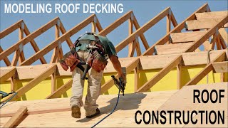 REVIT ROOF CONSTRUCTION  PART 2  TWO DIFFERENT METHODS OF MODELING ROOF DECKING [upl. by Oibirot]