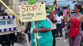 March 3 Kemar Stuarts presentation to protesting Bajans who came out to protest the NIS changes [upl. by Ylsew]